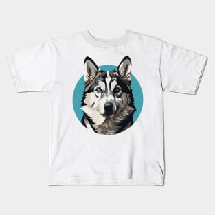 Husky Art Kids T-Shirt